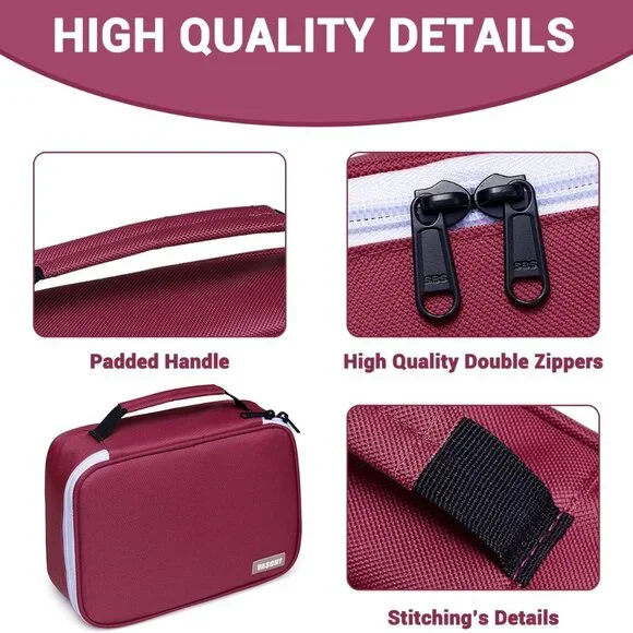 Vaschy Pencil Case Large Capacity Pen Holder Pouch with Mesh Pockets - Picture 3 of 7